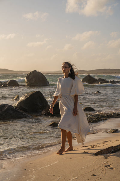 Asymmetric Dress - Ivory