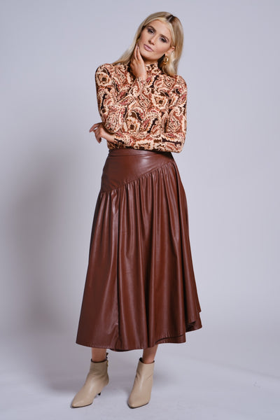 Printed Turtleneck-Paisley