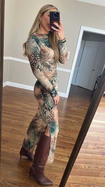Bodycon Dress-AnimaFlora