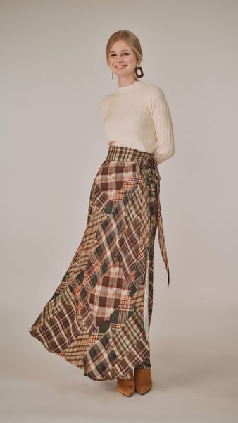 Wrap Skirt - Multi Plaid