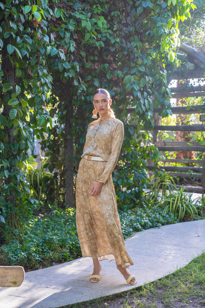 Tierd MAXI Skirt- Natural