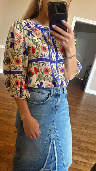 Printed Bubble Shirt