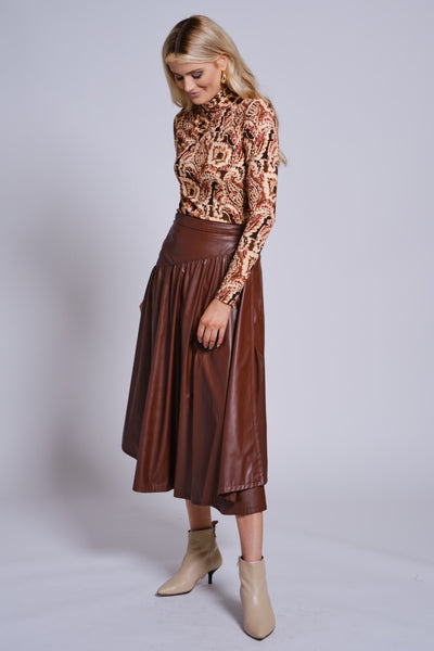 Printed Turtleneck-Paisley