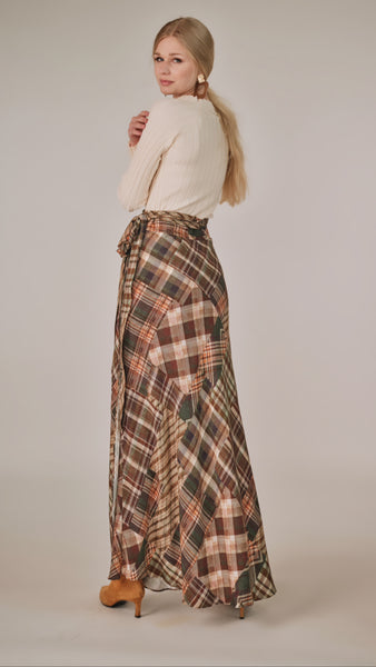 Wrap Skirt - Multi Plaid