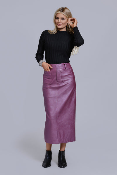 Leather Pencil Skirt