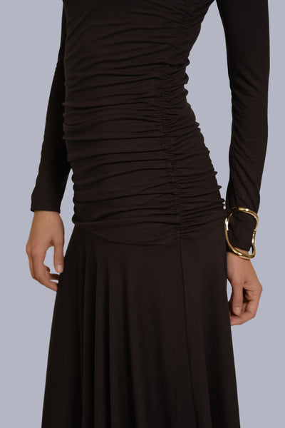 Drop-Waist Maxi Dress
