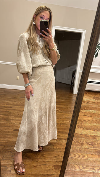 Bias Skirt - Textured Cotton