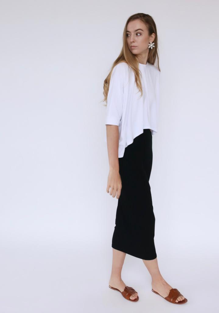 Ribbed Maxi Skirt