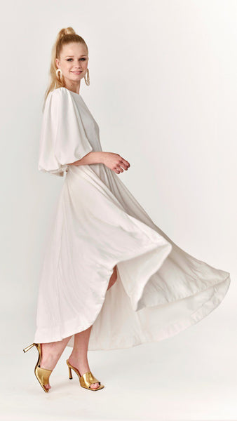 Asymetric velvet dress