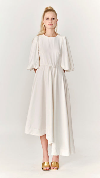 Asymetric velvet dress
