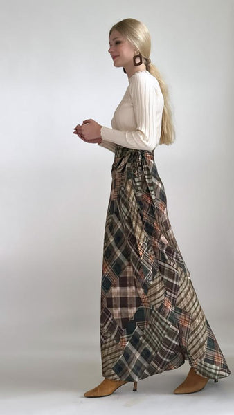 Wrap Skirt - Multi Plaid
