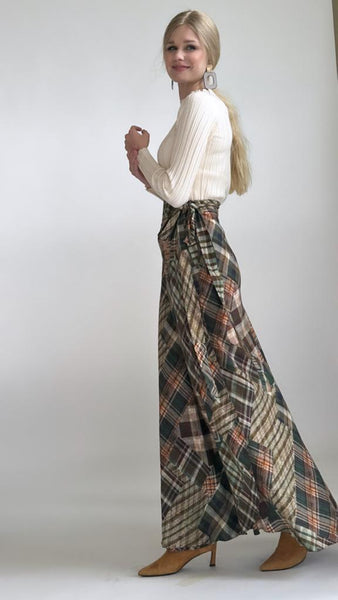 Wrap Skirt - Multi Plaid