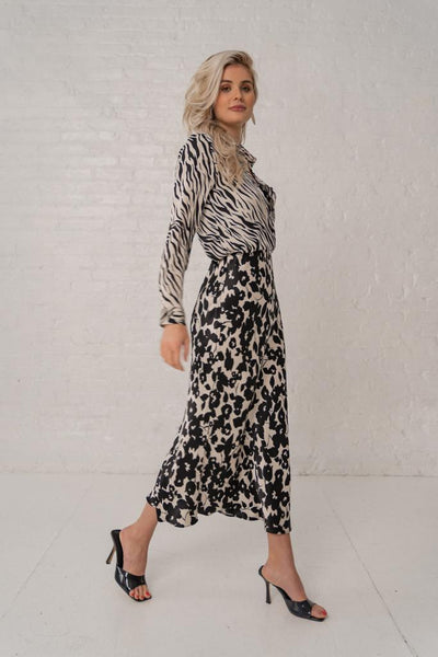 THIRD TIER Sleeveless Slip Dress