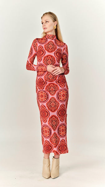 Bodycon Dress - Retro Pink