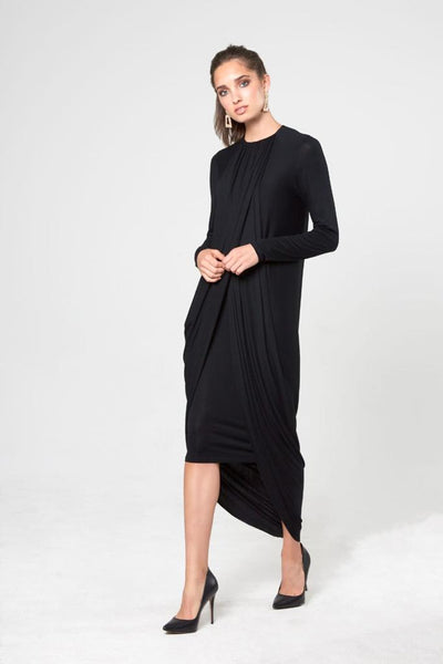 Draped Front Dress