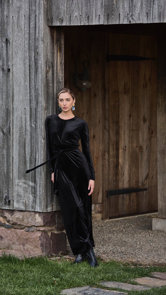 Wrap Maxi Dress - Velvet