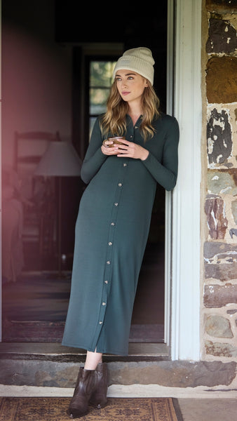 Ribbed Shirtdress