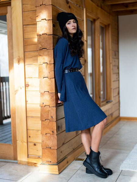 Ribbed A-line Skirt