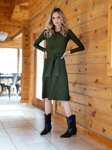 Ribbed A-line Skirt