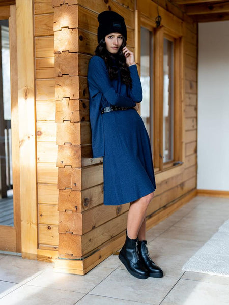 Ribbed A-line Skirt