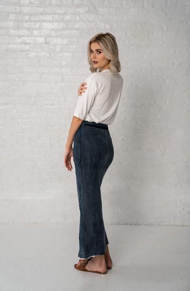 Denim Knit Skirt