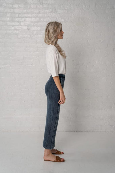 Denim Knit Skirt