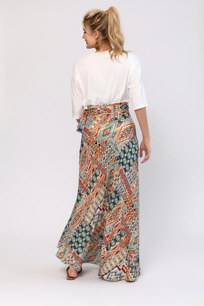 Wrap Skirt - Aztec Print