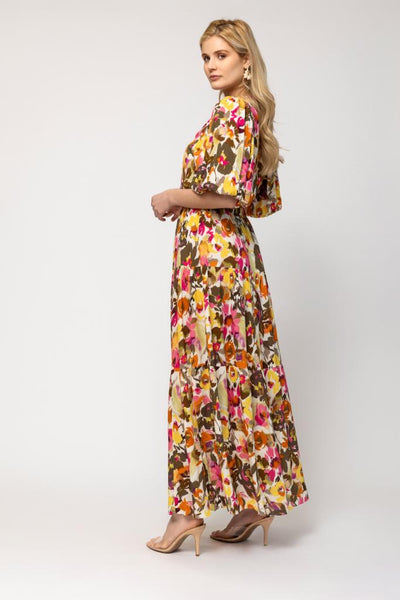 Tiered Maxi Skirt - Floral Print